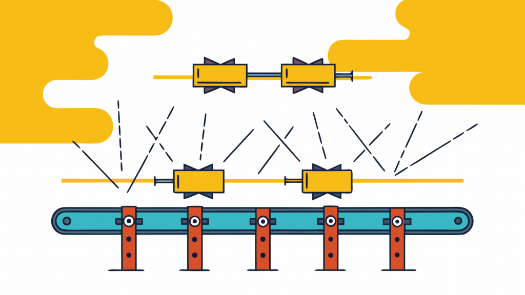 Abstrakte Visualisierung von der agentur-guide mit lilafarbenen und blauen geometrischen Mustern, die KI-gestützte Such-Optimierungskonzepte darstellen