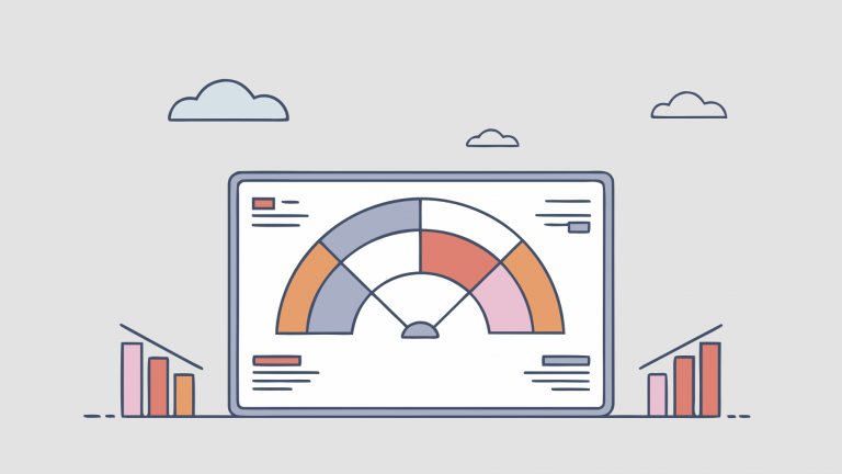 Abstrakte Visualisierung von der ultimative guide zu ai visibility tracking mit lilafarbenen und blauen geometrischen Mustern, Datenströmen und modernem minimalistischem Design symbolisiert KI-gestützte SEO-Strategie